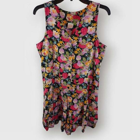 Circles 'N SAND Women Romper Floral Small Colorful - Picture 1 of 4